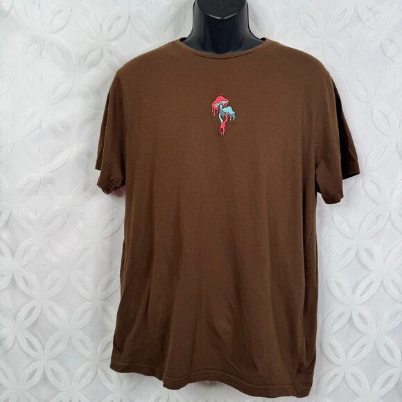 Eighty-Eight Men's Mushroom Brown Graphic T-Shirt Size XL - Picture 5 of 6